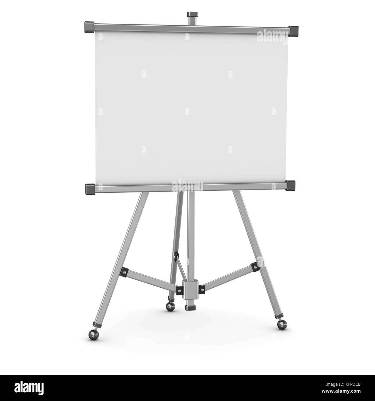 Lavagna vuota. 3D render e computer immagine generata. isolato su bianco. Foto Stock