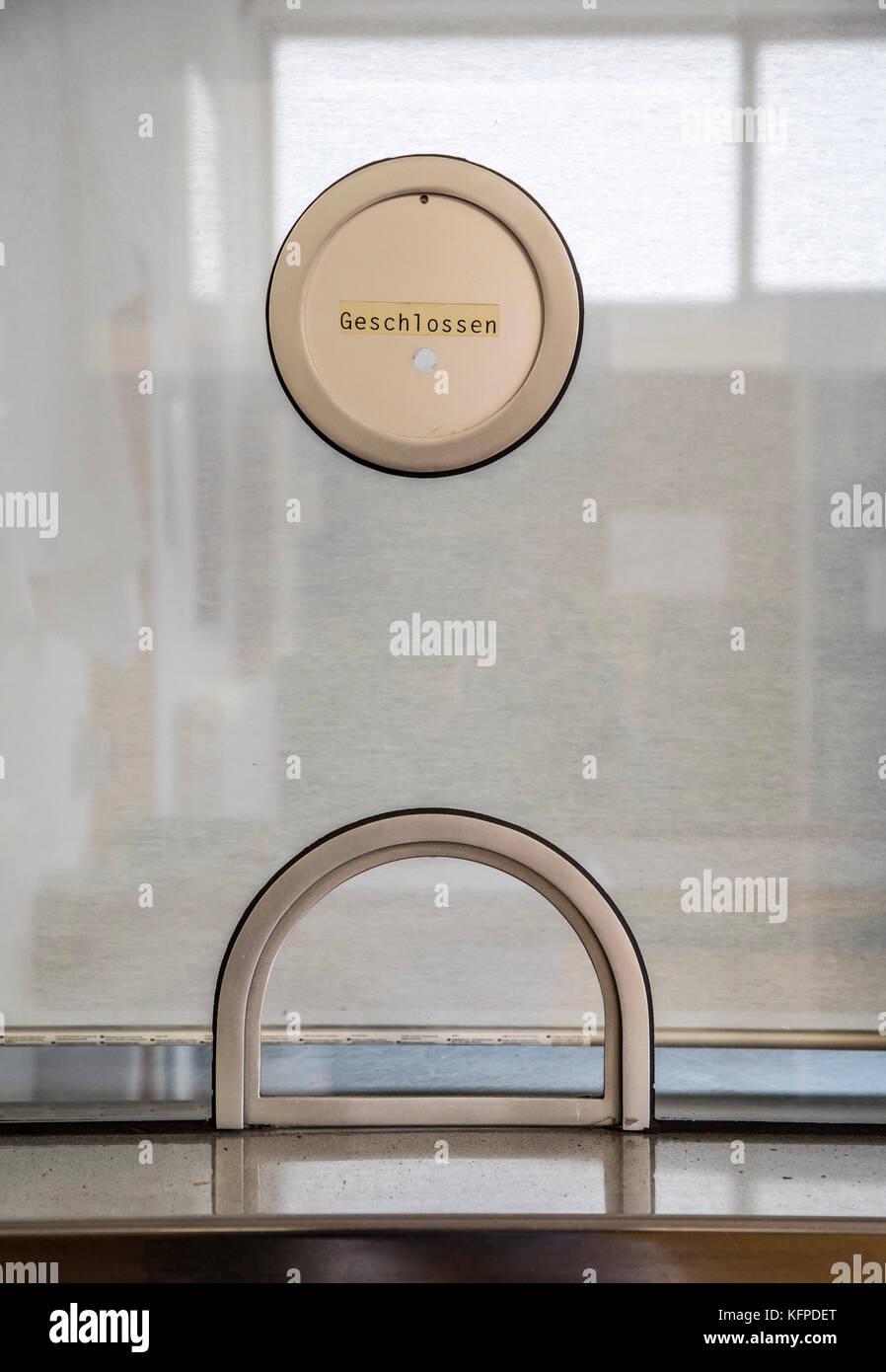 Box office, piscina pubblica, Foto Stock