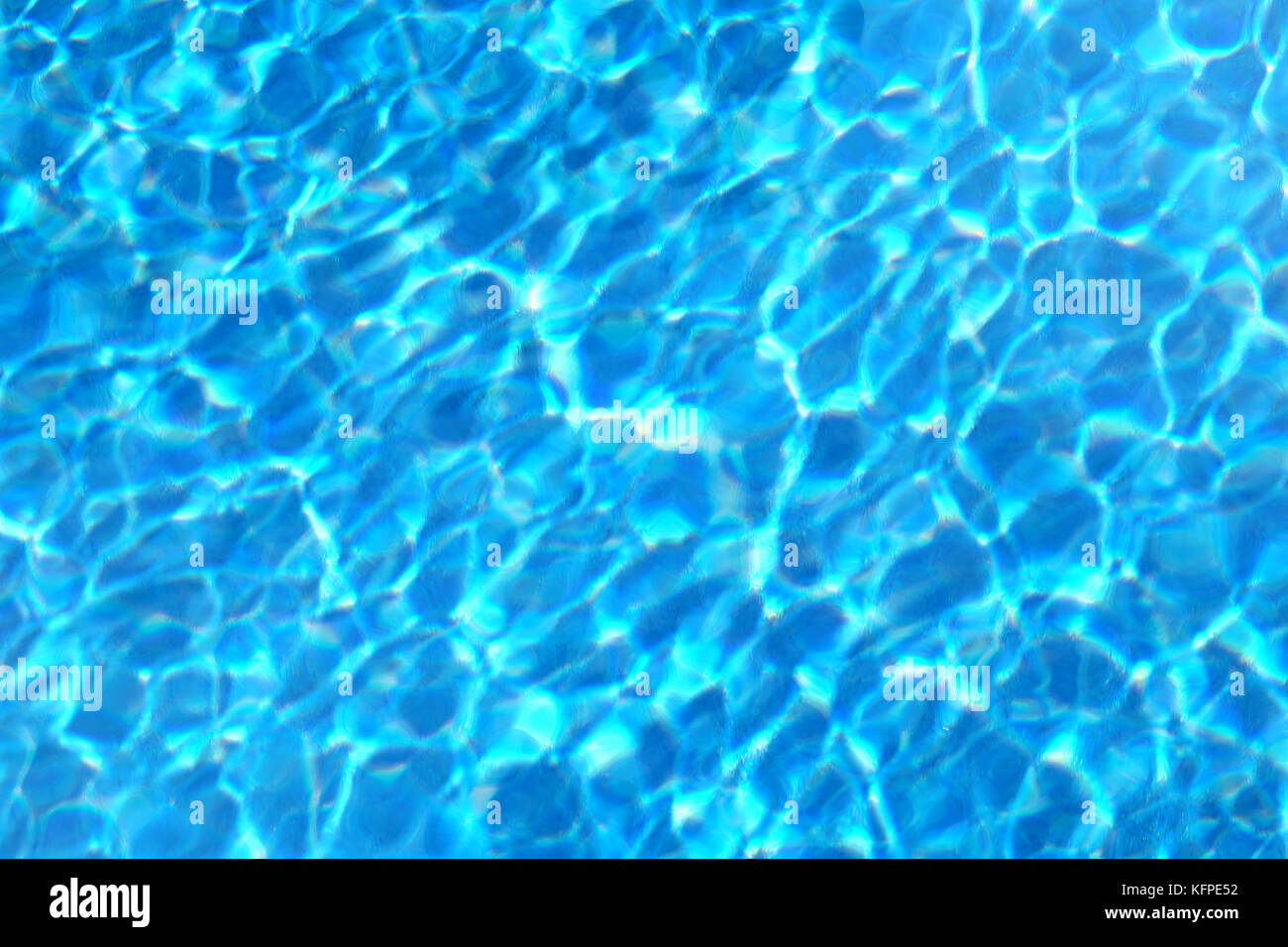 Foto di sfondo acqua blu Foto Stock