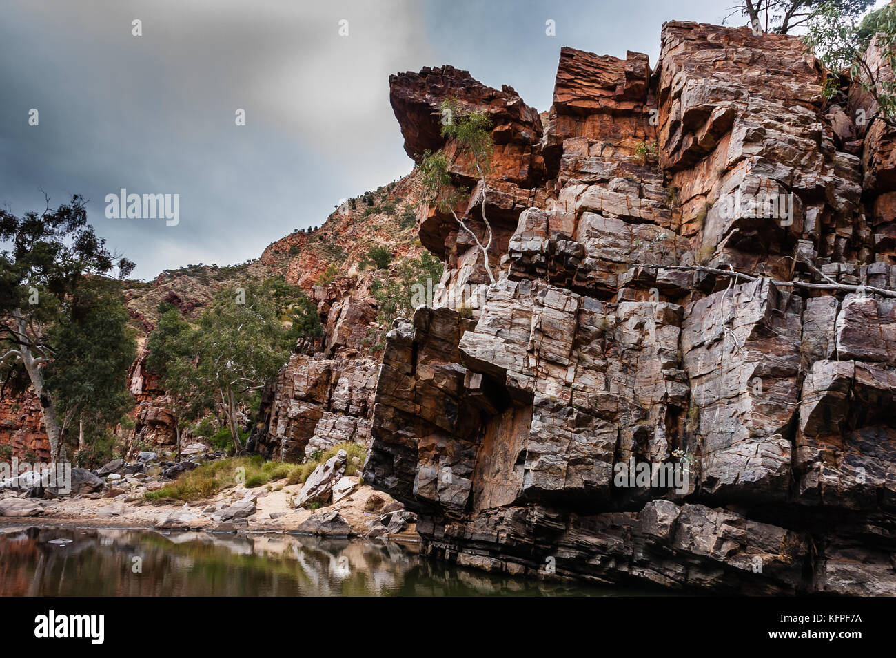 Ormiston Gorge, West MacDonnell Range National Park, Northern Territory, Australia Foto Stock