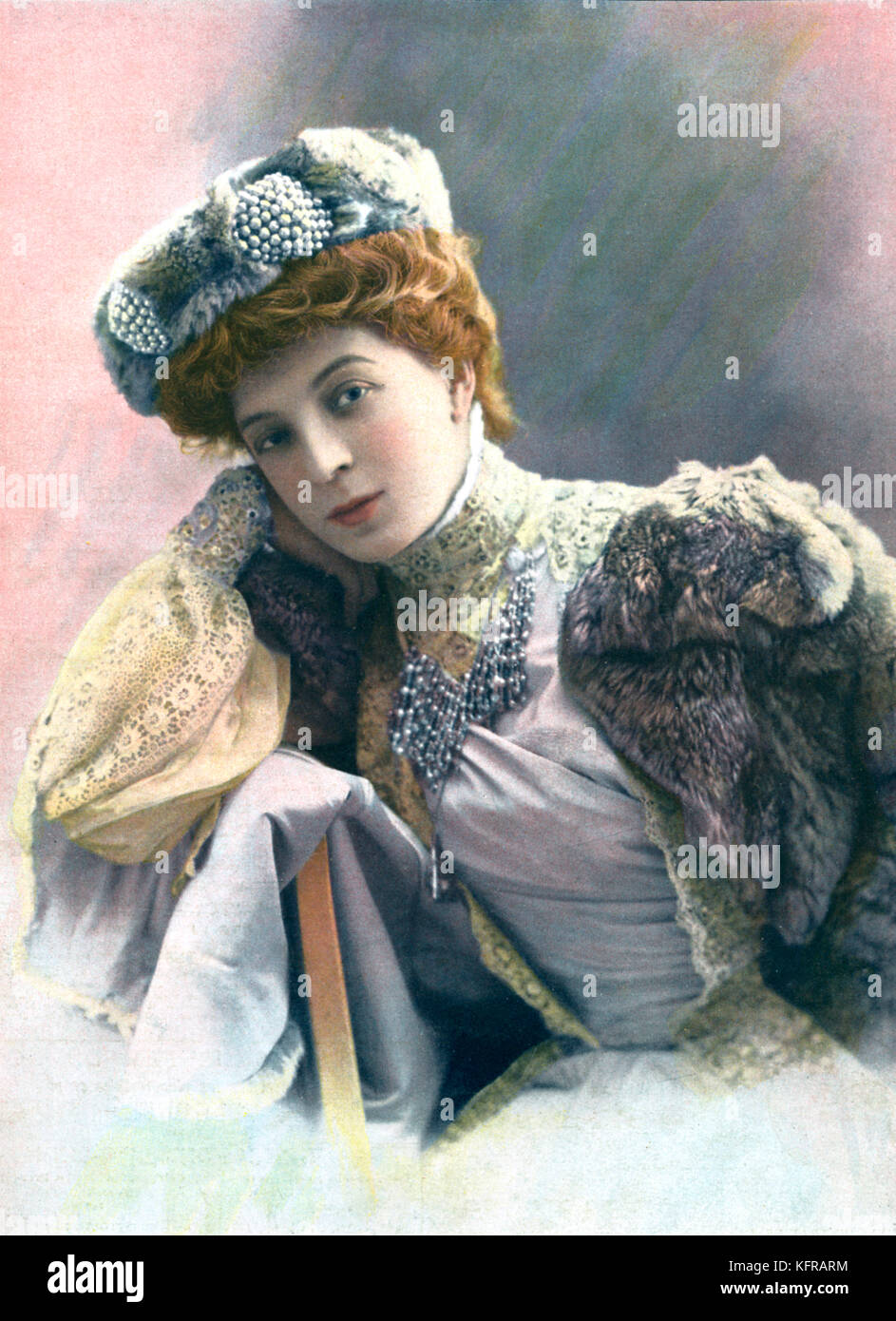 L'attrice francese - inizi del ventesimo secolo. 1902. Foto Stock