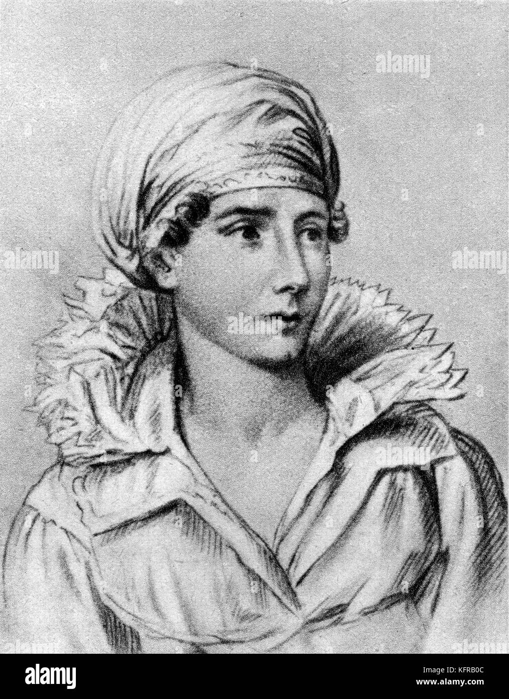 Angelica Catalani, prima London 'Susanna' (Figaro). Una delle più pagate primedonne al momento. Soprano italiano, 1780 - 12 giugno 1849. Foto Stock