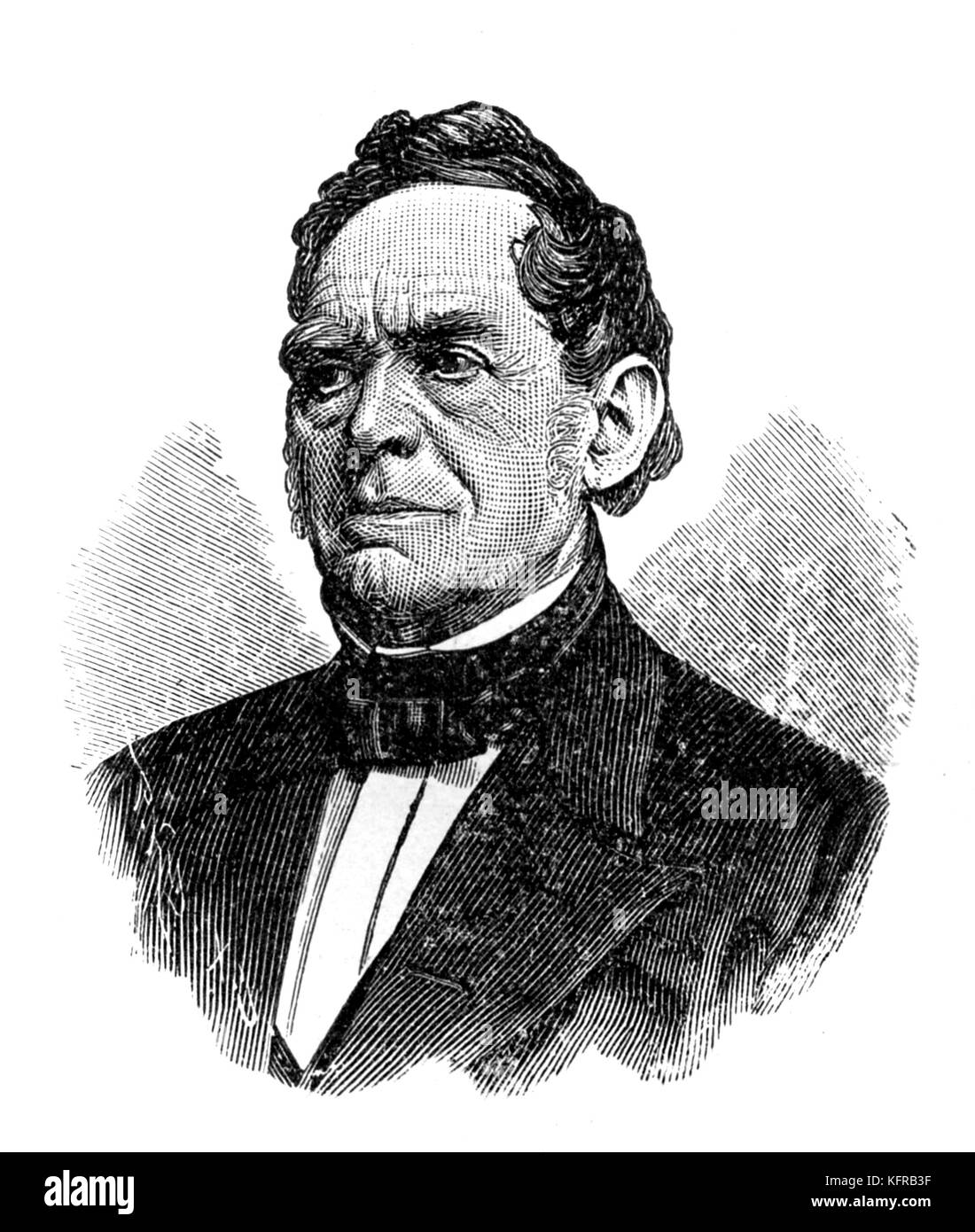 Heinrich Dorn - ritratto. Conduttore di tedesco, compositore e giornalista, 14 novembre 1804 - 10 gennaio 1892. Connessione di Schumann. Foto Stock