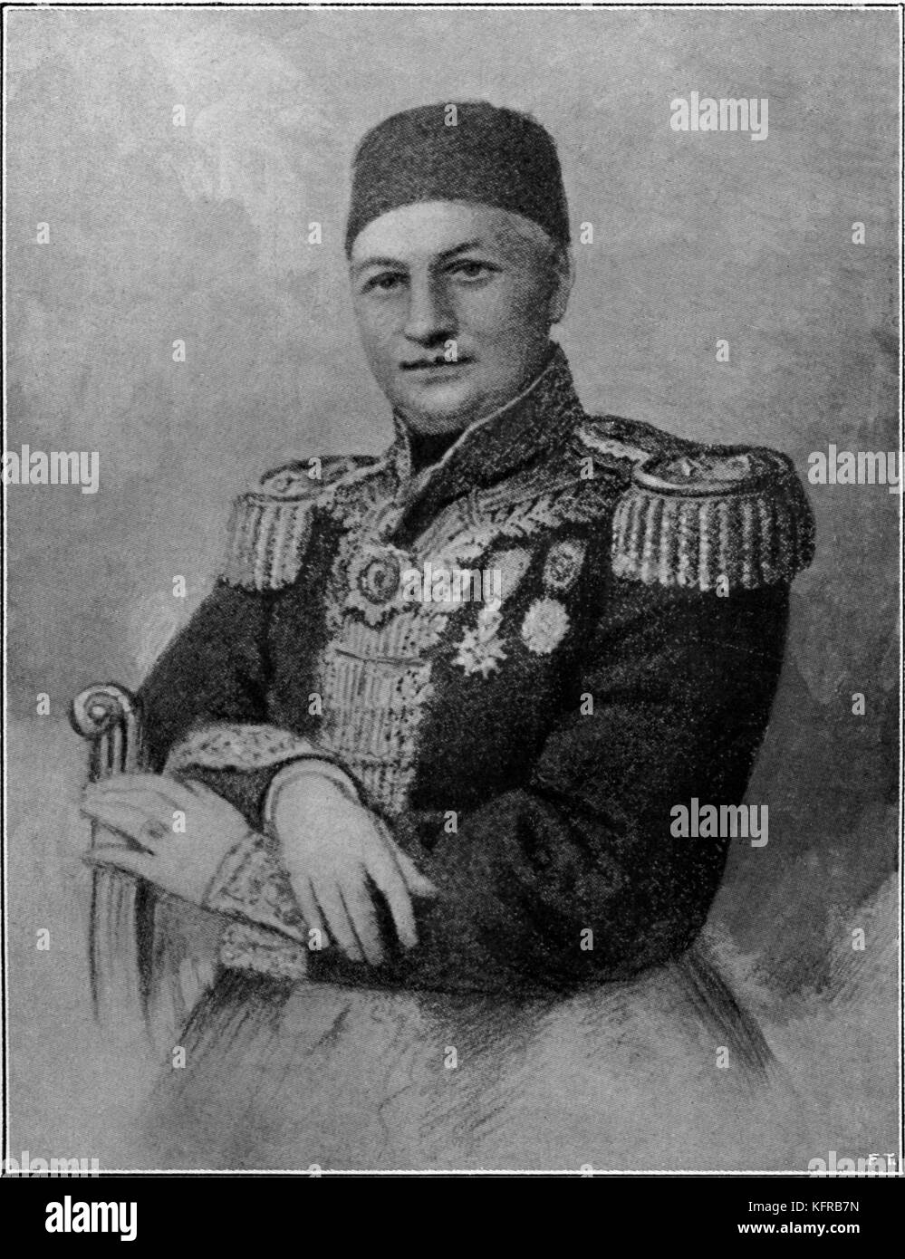 Giuseppe Donizetti Pascià, il fratello di Gaetano Donizetti(6 Novembre 1788 - 12 febbraio 1856). Compositore italiano: 29 Novembre 1797 - 8 aprile 1848. Foto Stock
