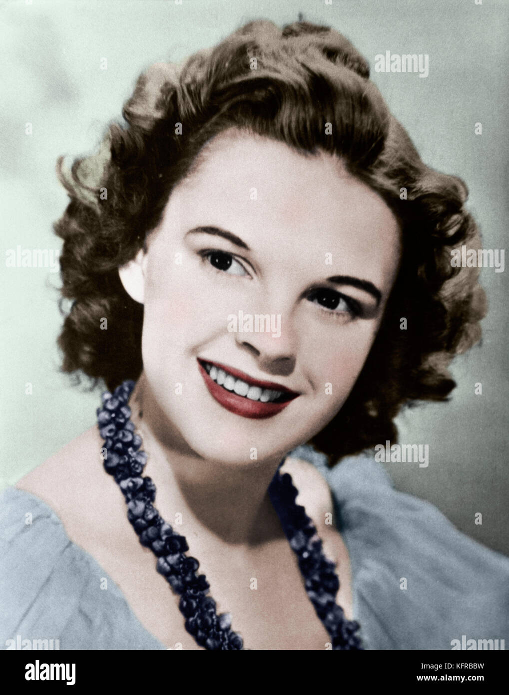Judy Garland - ritratto - cantante ed attrice - 10 Giugno 1922 - 22 Giugno 1969 - foto: sconosciuto Foto Stock