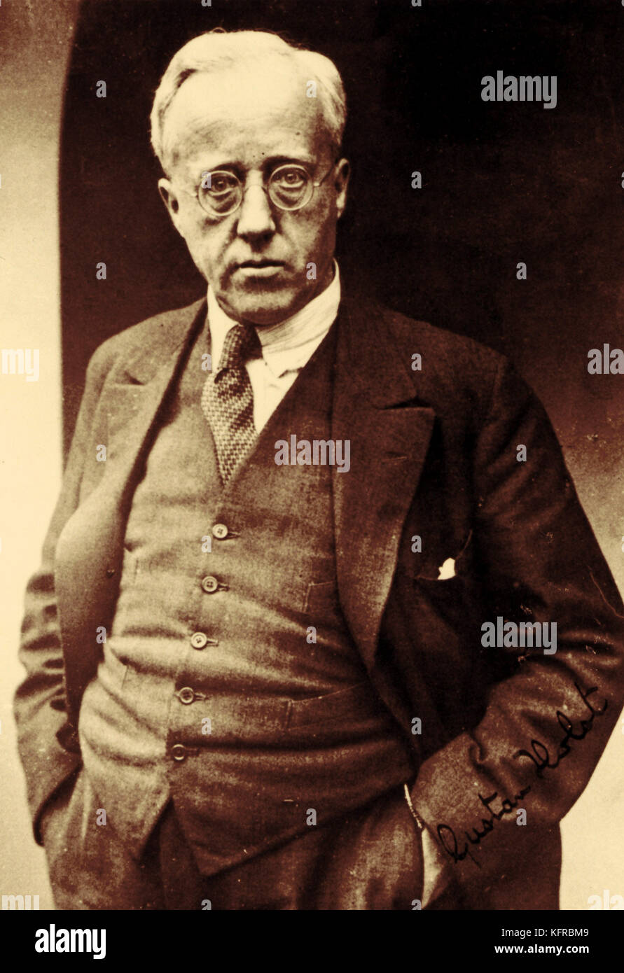 Gustav Holst nel 1925 compositore inglese 1874-1934 Foto Stock