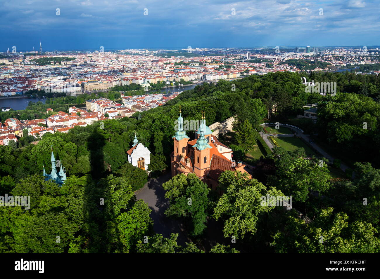 Chiesa di San Lorenzo da dientzerhofer, Praga, Repubblica ceca Foto Stock