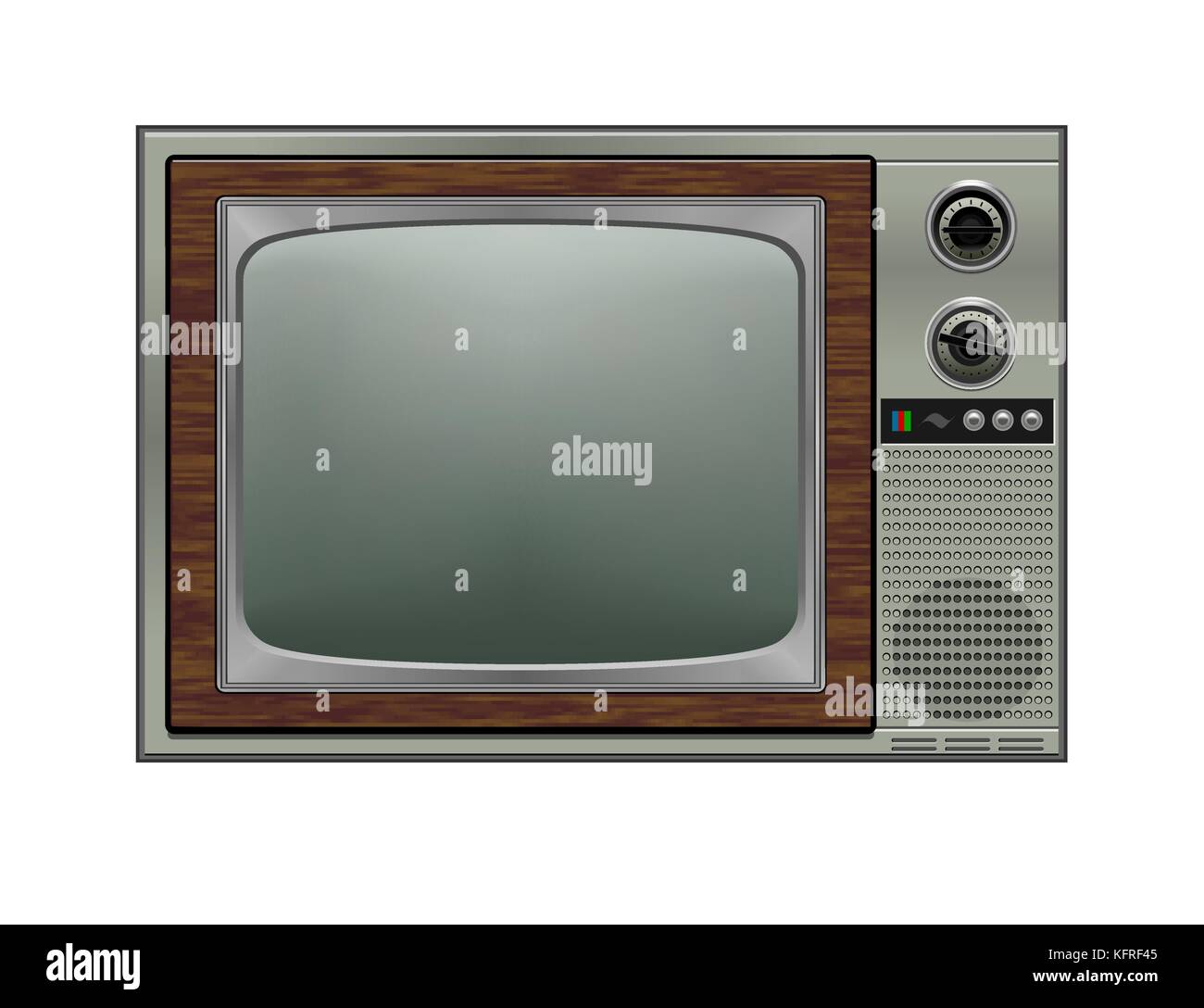 Retro tv, illustrazione Illustrazione Vettoriale