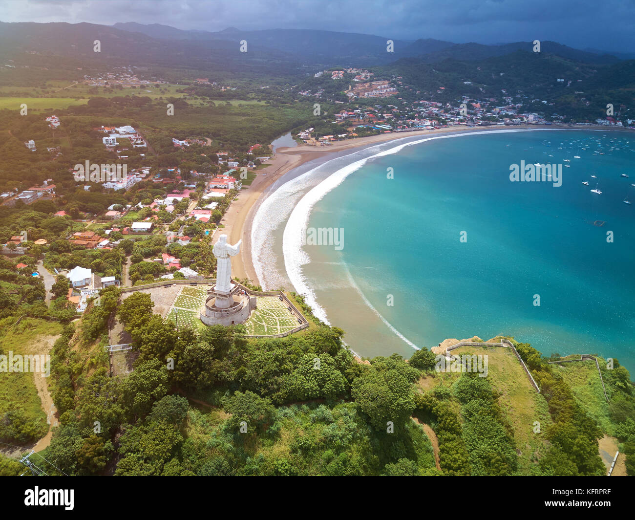 Luminosa giornata di sole in nicaragua resort località San Juan del Sur Foto Stock