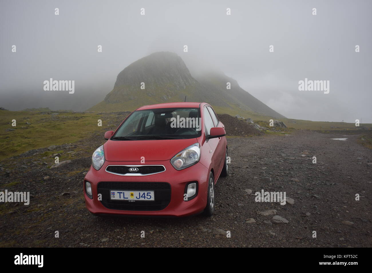 Islanda auto a noleggio Foto Stock