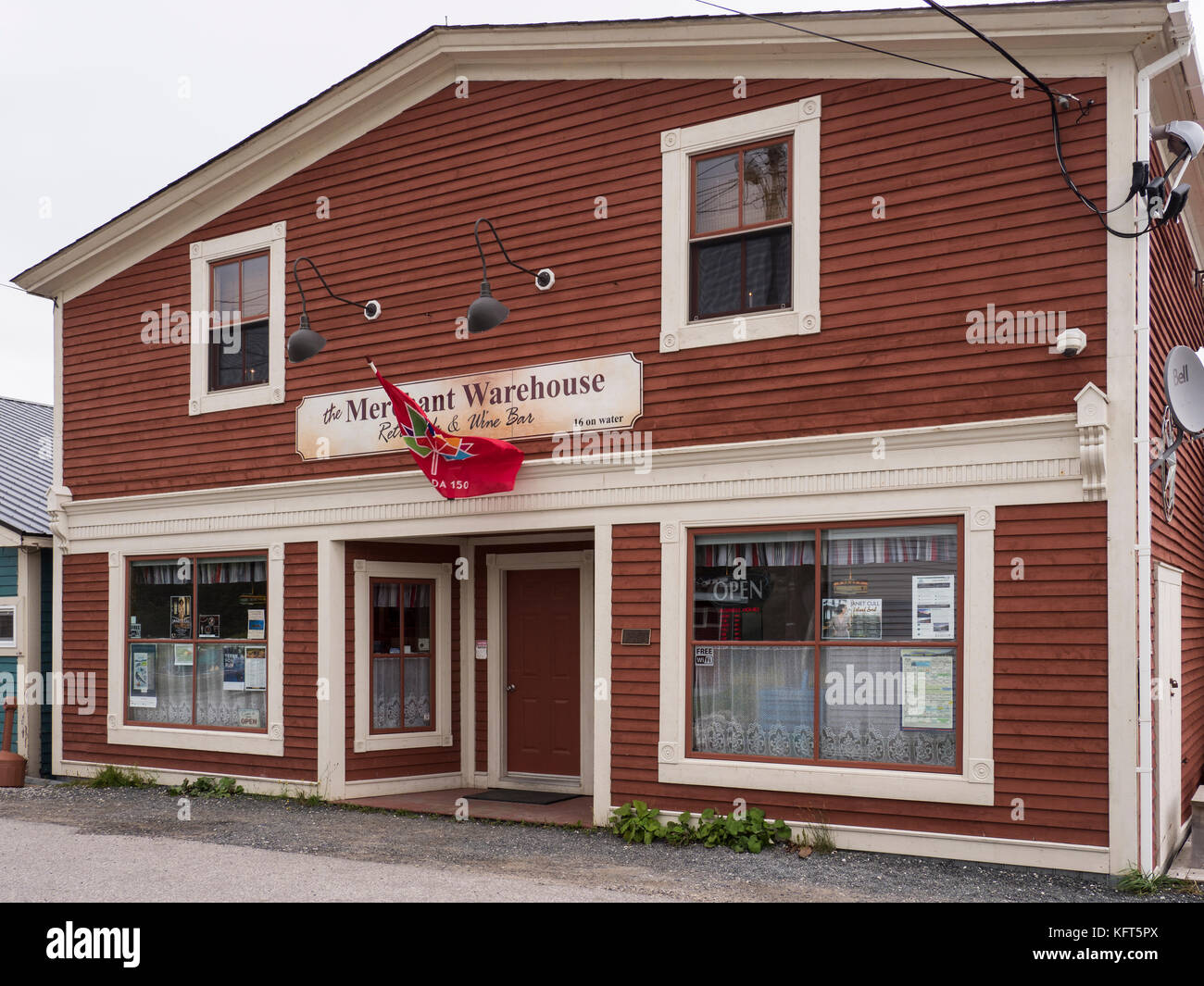 Il Merchant Warehouse cafe e pub, Woody Point, Terranova, Canada. Foto Stock