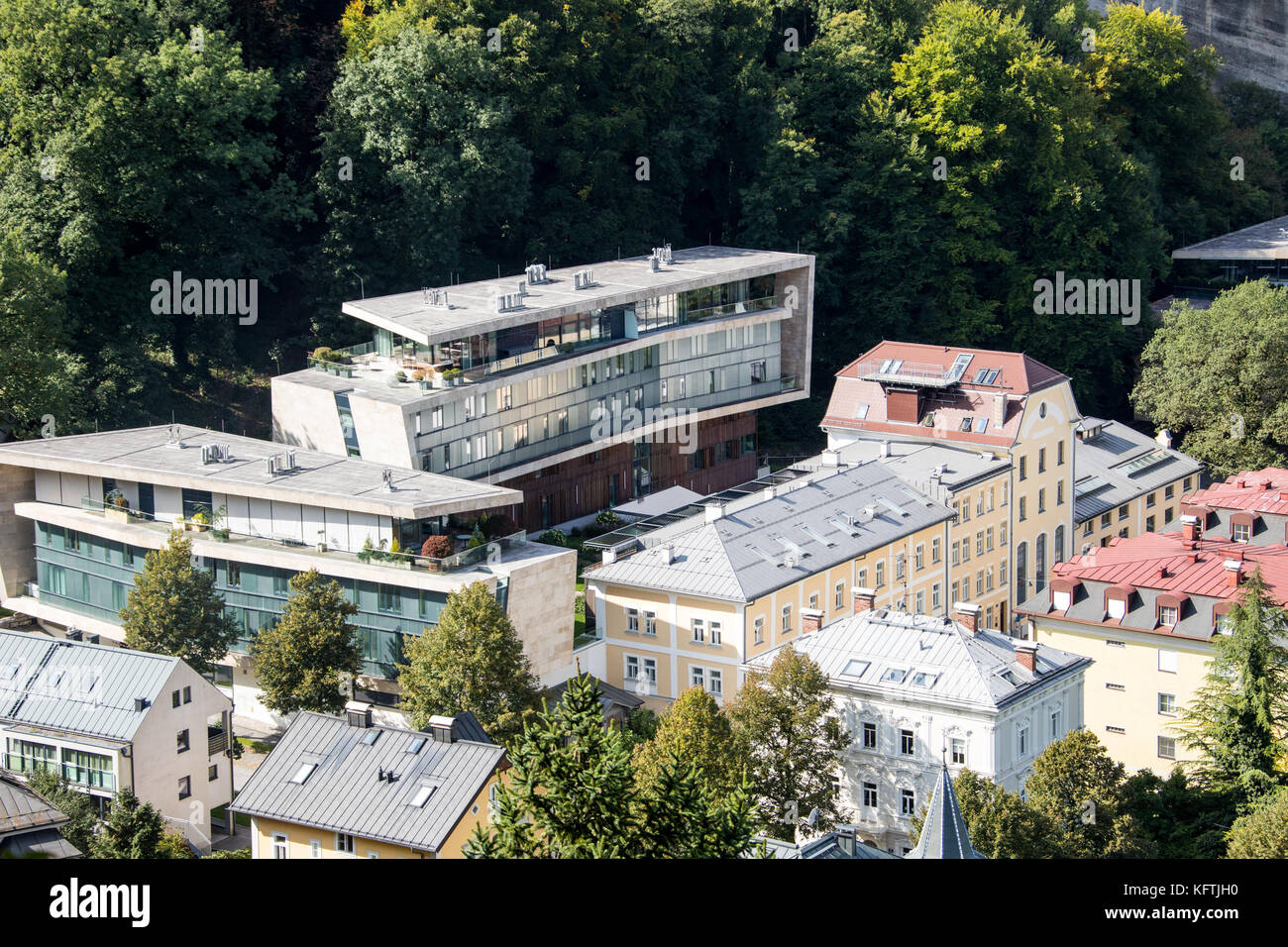 Gioielli di Salisburgo, sviluppo di alloggiamento progettato da Hariri e architettura Hariri, Salisburgo, Austria Foto Stock