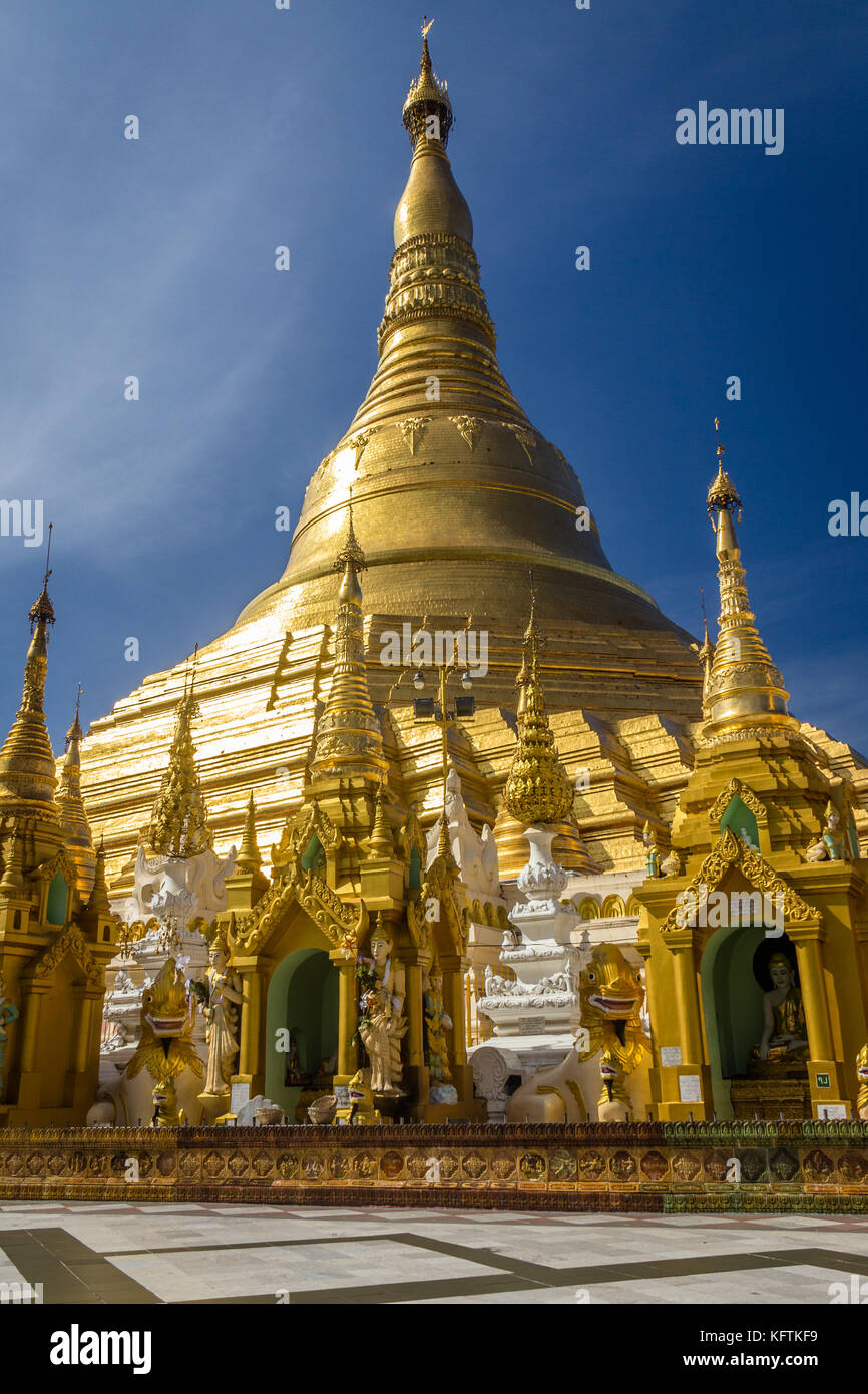 Shwe Dagon Pagoda in Birmania Foto Stock