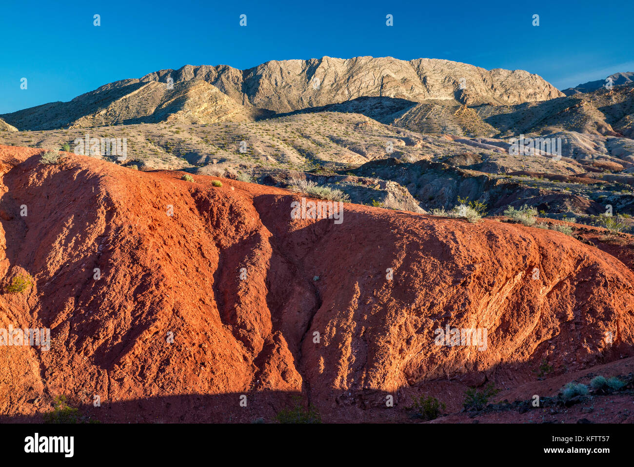 Le formazioni rocciose, unnamed colline, vista da Northshore Road, Lake Mead National Recreation Area, Nevada, STATI UNITI D'AMERICA Foto Stock