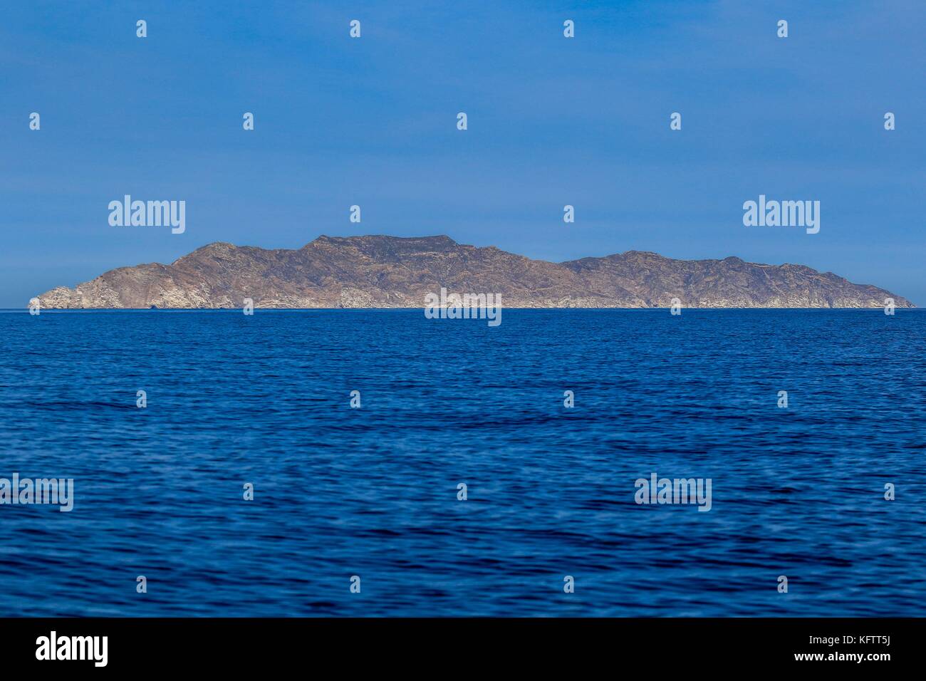 La pesca nel mare attorno a san pedro nolasco isola, vicino alla comunità di pescatori di la manga e di san carlos in Sonora, Messico e il Golfo di California Foto Stock