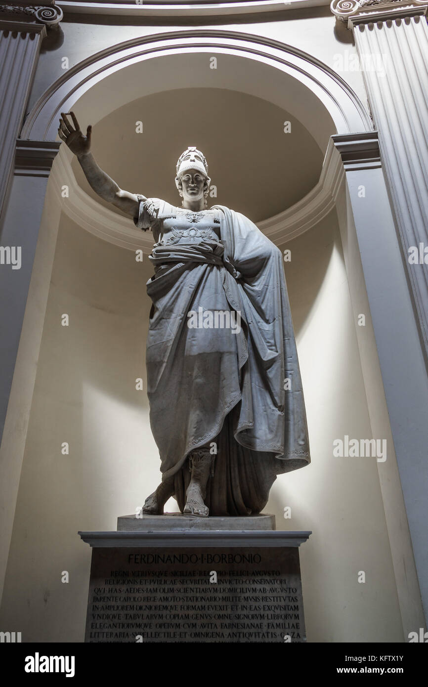 Museo archeologico nazionale di napoli, Ferdinando i borbonio, Napoli, Italia Foto Stock
