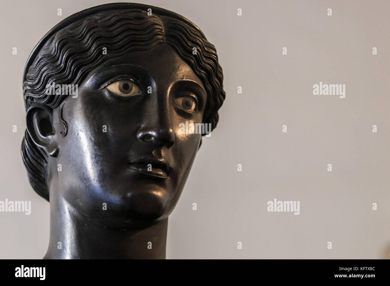 Museo archeologico nazionale di napoli, statue in bronzo dalla Villa dei Papiri di Ercolano, Napoli, Italia Foto Stock