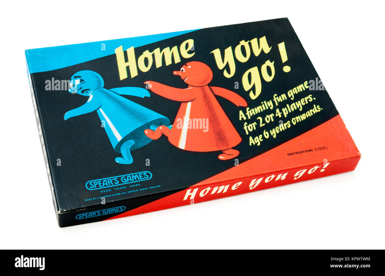 Home You Go! Vintage board game di Spear i Giochi dal 1968, progettato da Gustav Muller Foto Stock