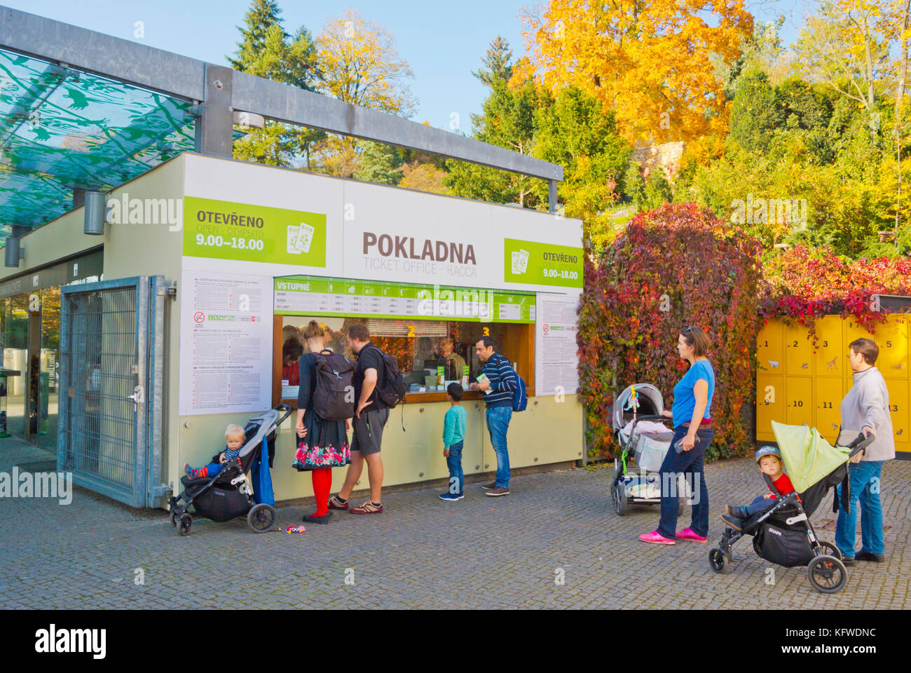 Zoo, Troja, Praga, Repubblica Ceca Foto Stock