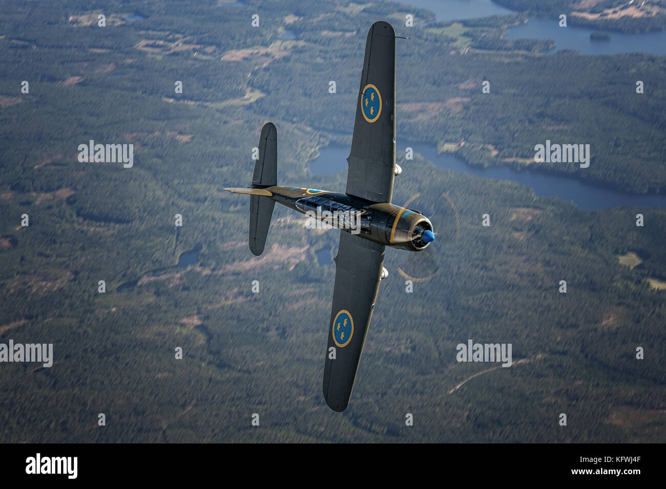 Saab b17 dive bomber Foto Stock