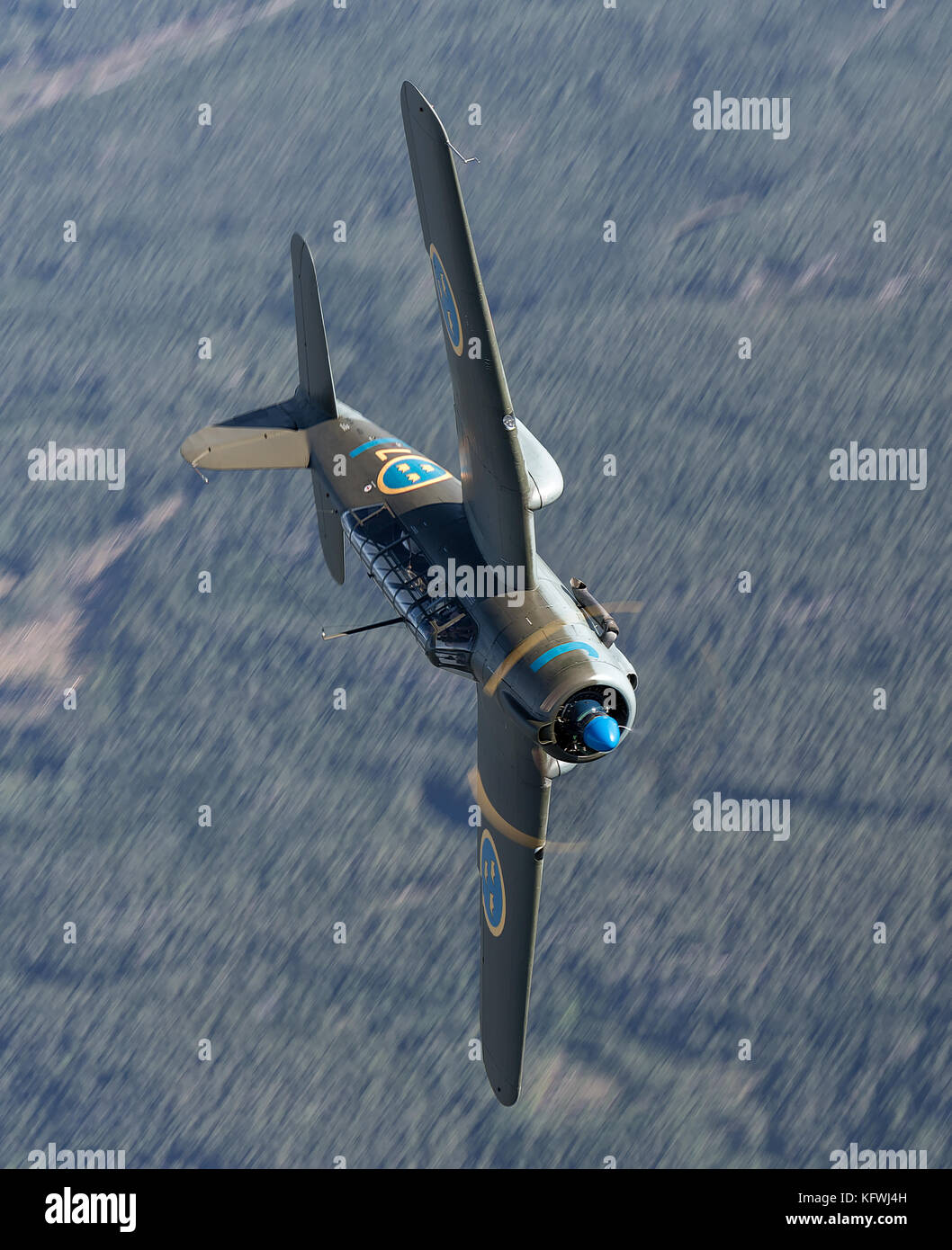 Saab b17 dive bomber Foto Stock
