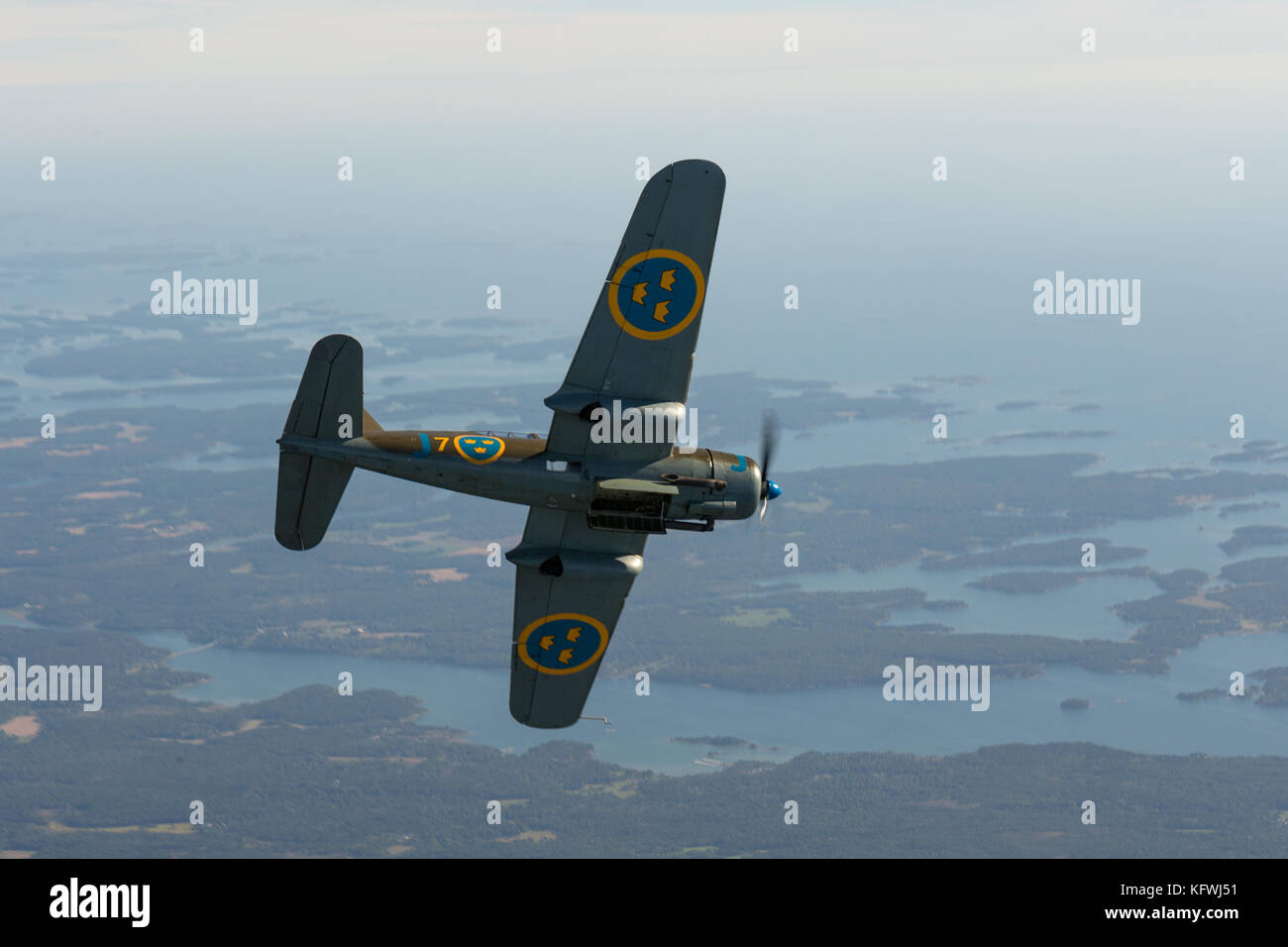 Saab b17 dive bomber Foto Stock