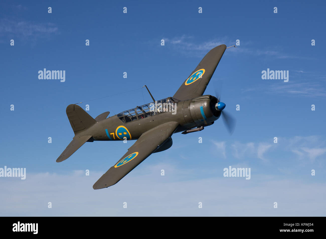 Saab b17 dive bomber Foto Stock