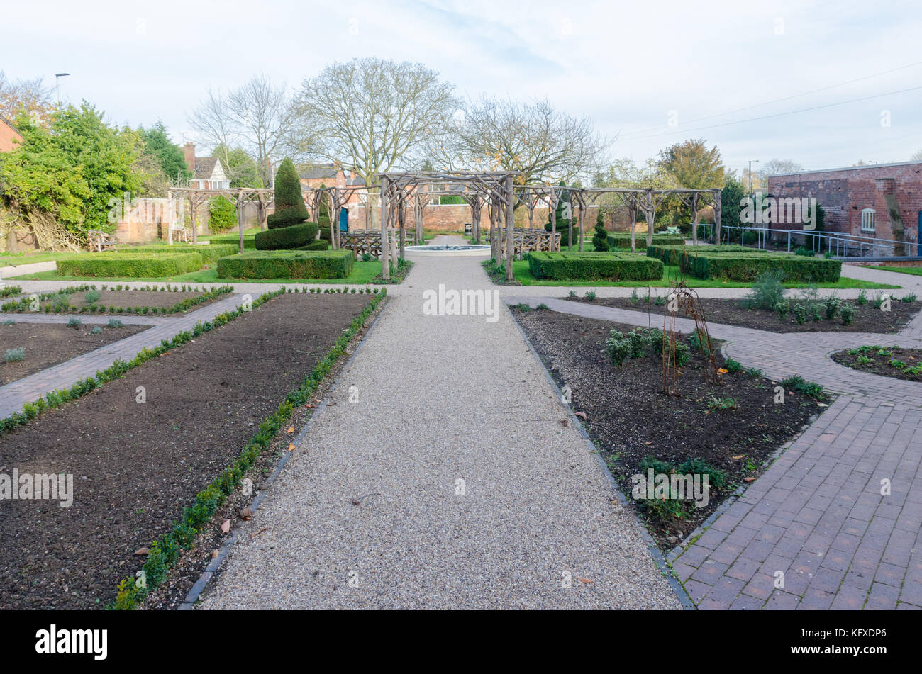 Il giardino di Shakespeare a Lightwoods House e Parco in Bearwood. La casa è di grado 2 elencati e ha appena subito un £ 5 milioni per la ristrutturazione. Foto Stock
