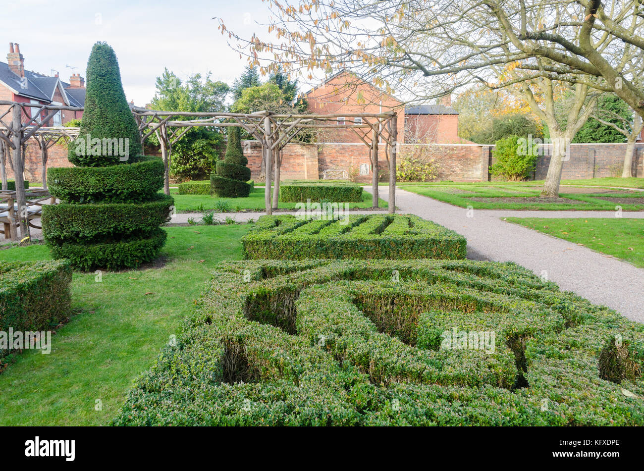 Il giardino di Shakespeare a Lightwoods House e Parco in Bearwood. La casa è di grado 2 elencati e ha appena subito un £ 5 milioni per la ristrutturazione. Foto Stock