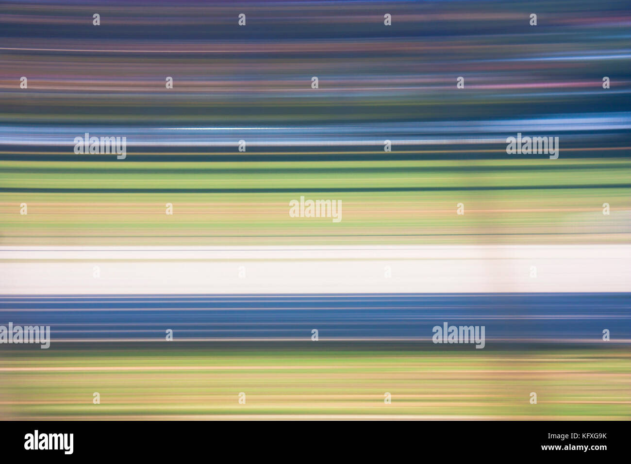 Abstract sfocato morbido e liscio linee colorate in movimento veloce Foto Stock