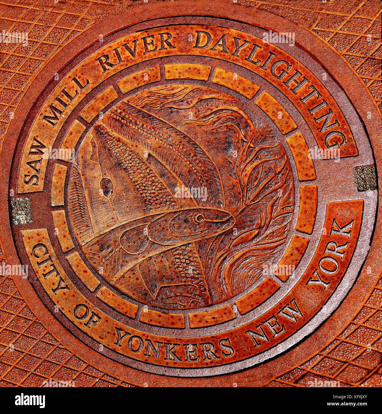 Memorial chiusino downtown Yonkers New York Foto Stock