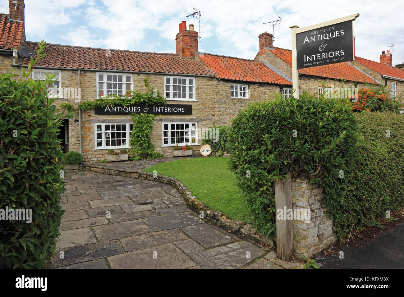 Helmsley Antiques and Interiors, Helmsley, North Yorkshire Foto Stock