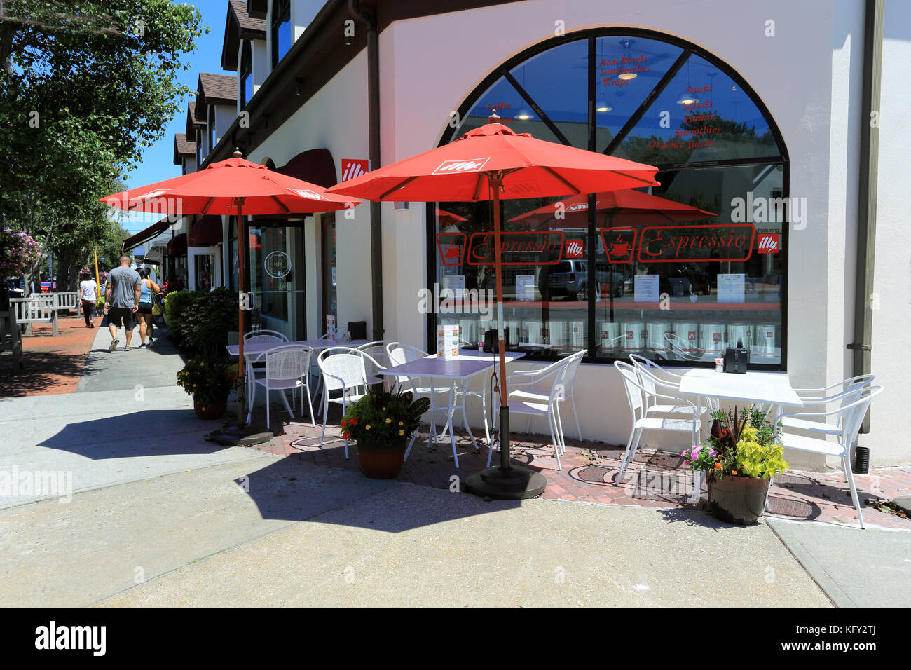 Cafe Westhampton Beach Long Island New York Foto Stock