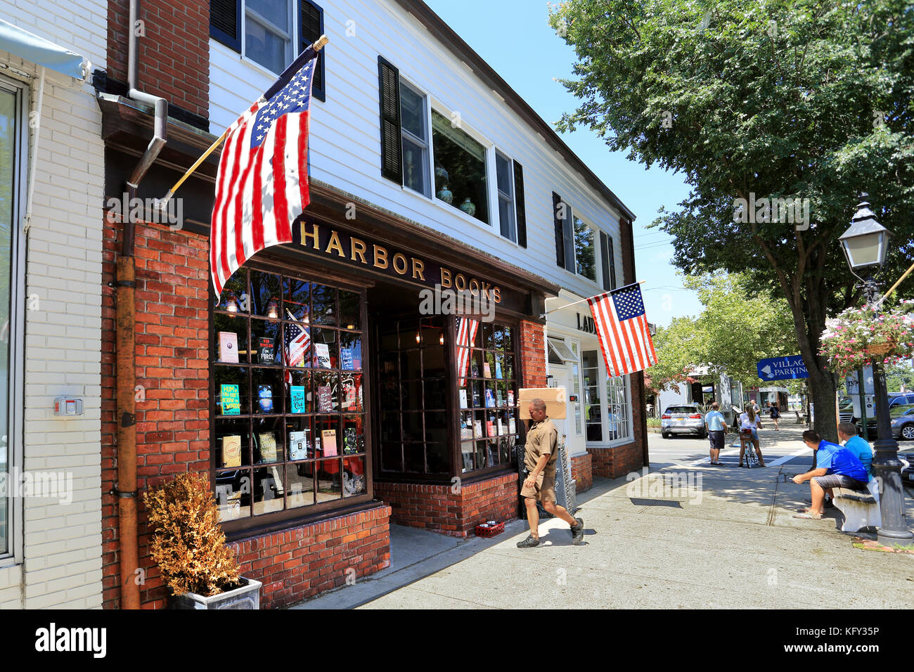 Book store sag harbor Long Island New York Foto Stock