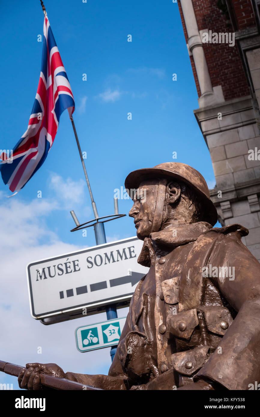 La Somme 1916 Museo Albert Peronne Somme Hauts-de-France Francia Foto Stock