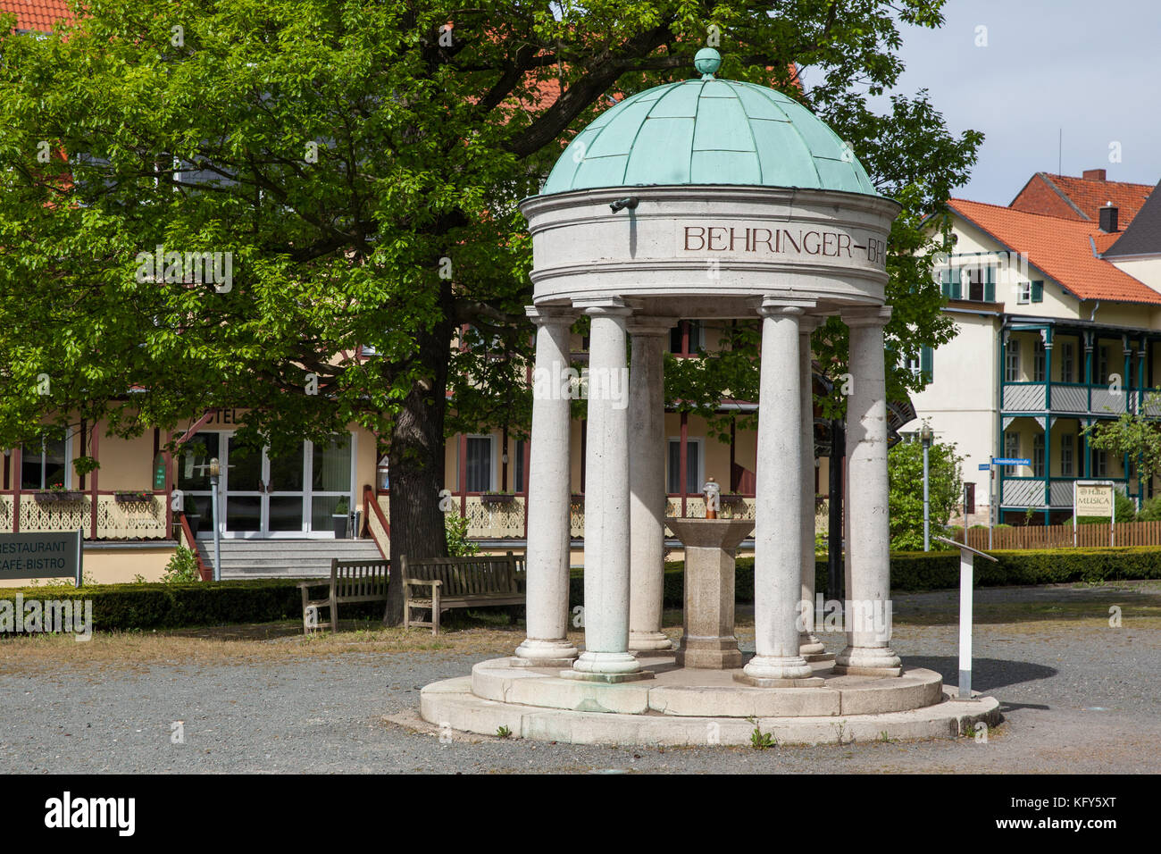 Behringer brunnen bad suderode Foto Stock