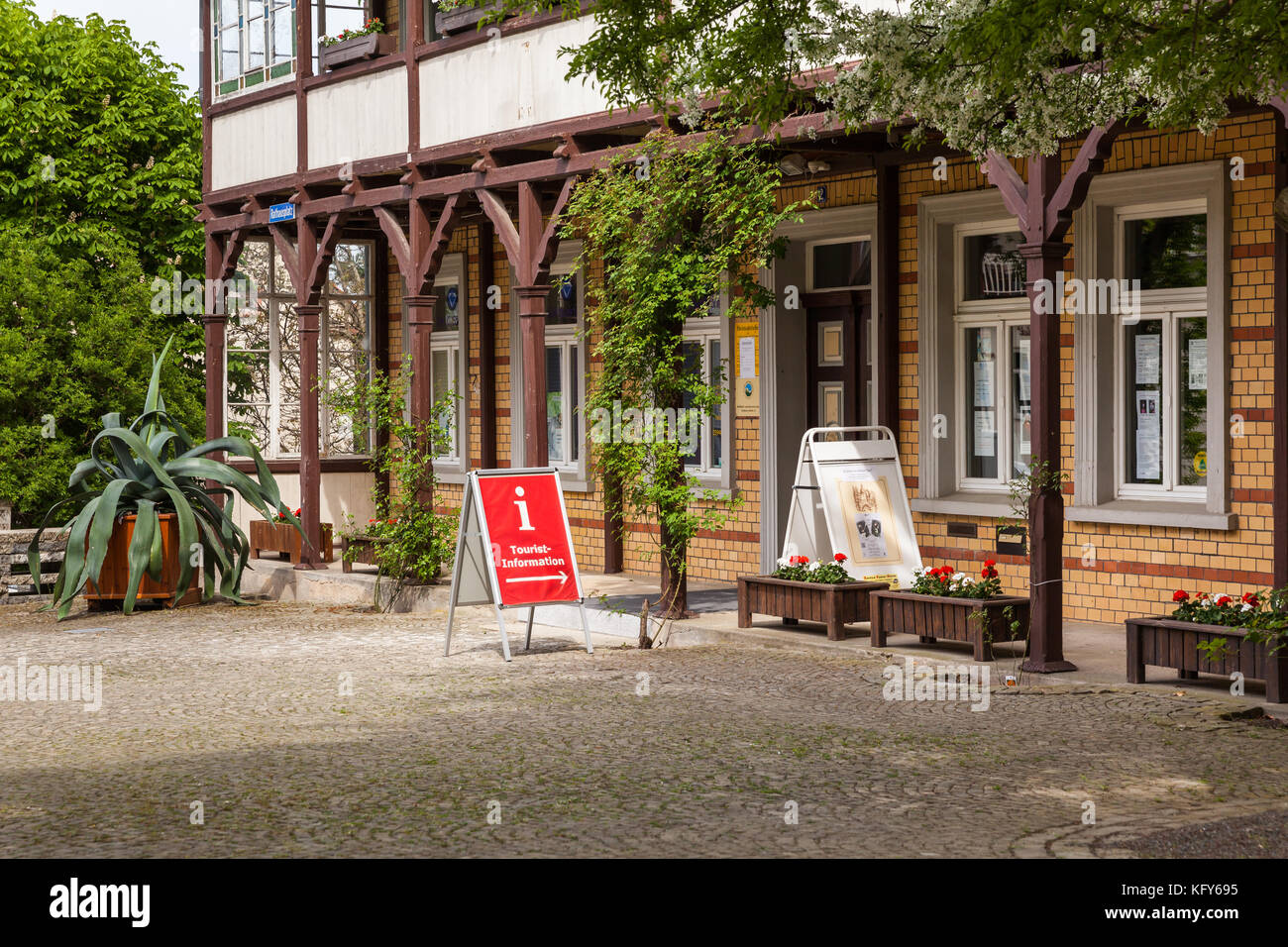 Informazioni sul Touristinformation Rathaus Bad Suderode Foto Stock