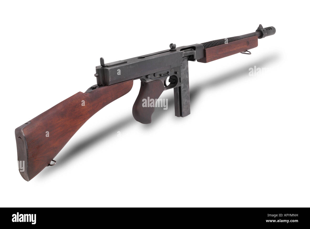 Stati Uniti d'America al ww2. mitragliatore thompson (modello 1928a1). La M1928 è stato il primo tipo largamente utilizzato dalle forze militari, con la marina degli Stati Uniti e degli Stati Uniti marin Foto Stock