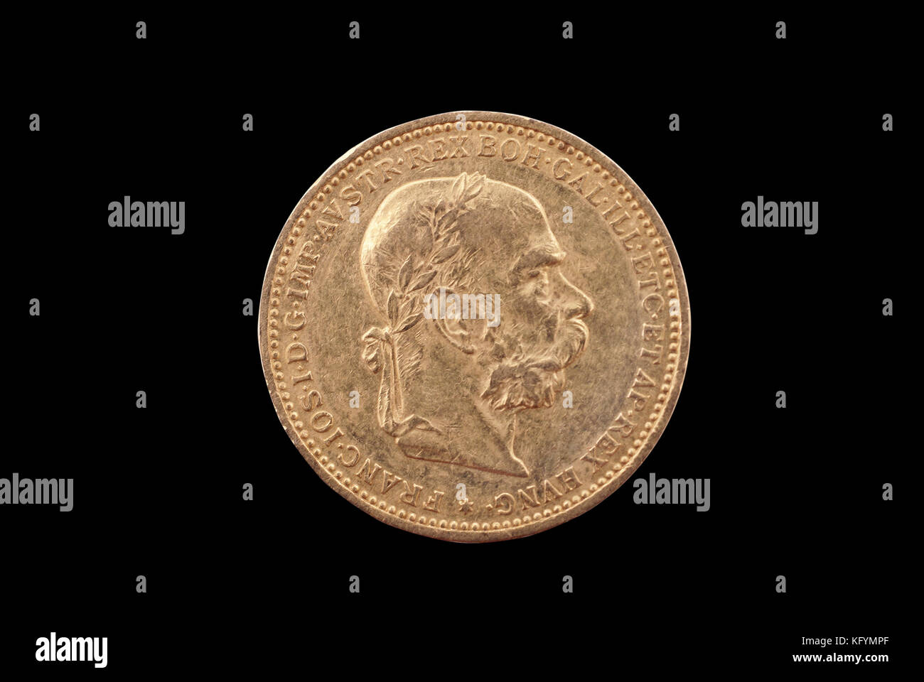 Austria-Ungheria antica moneta in oro (franz-Joseph, 20 corona, 1894). complementare. Foto Stock