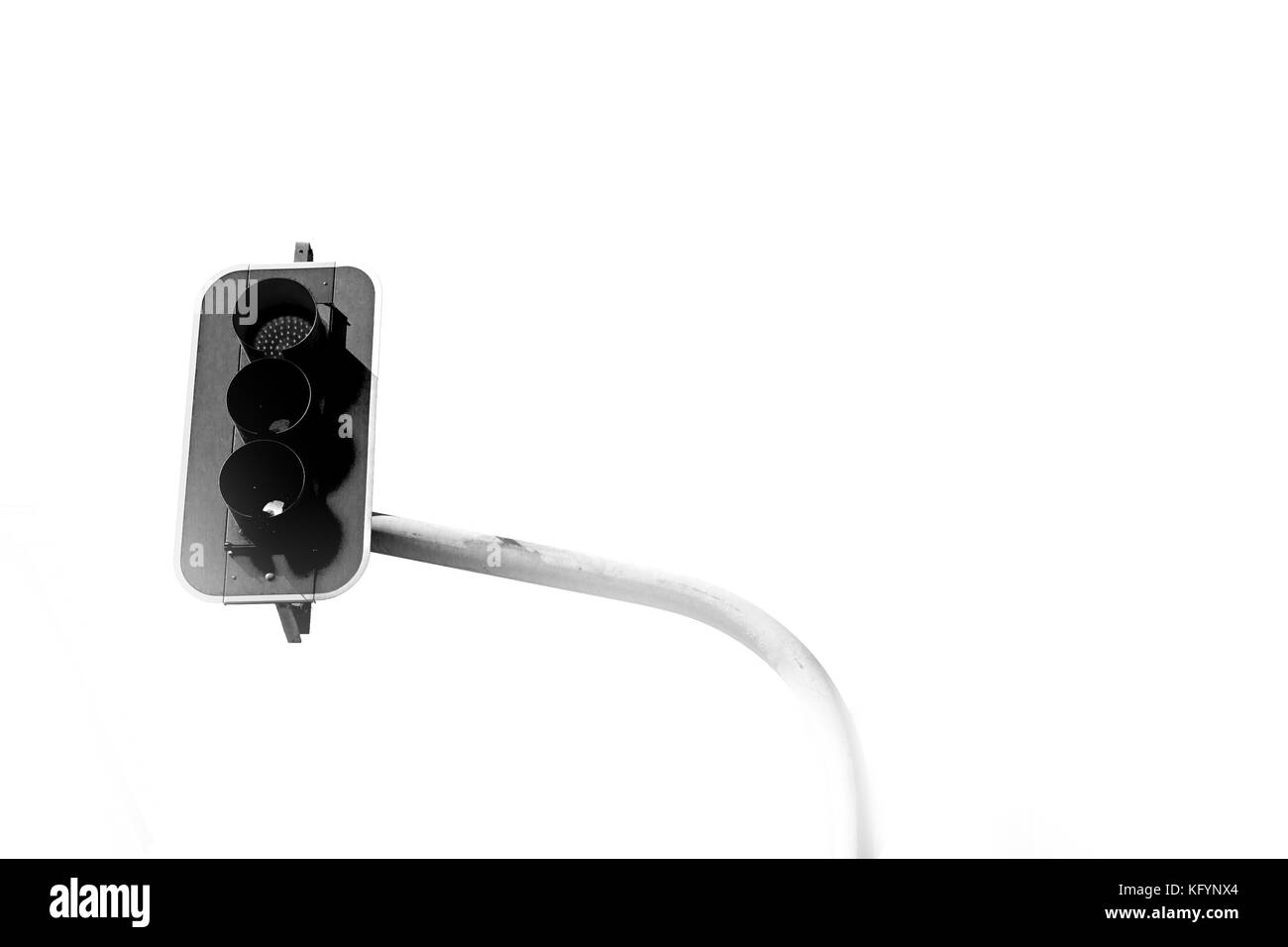 In Australia Sydney il semaforo e sullo sfondo della città Foto Stock