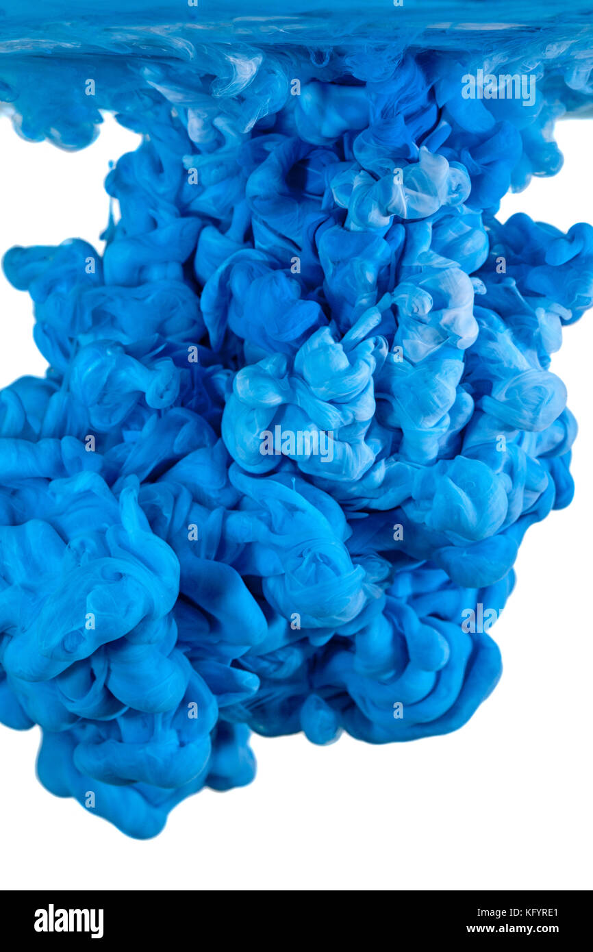 Il colore della vernice cloud in acqua sfondo astratto Foto Stock