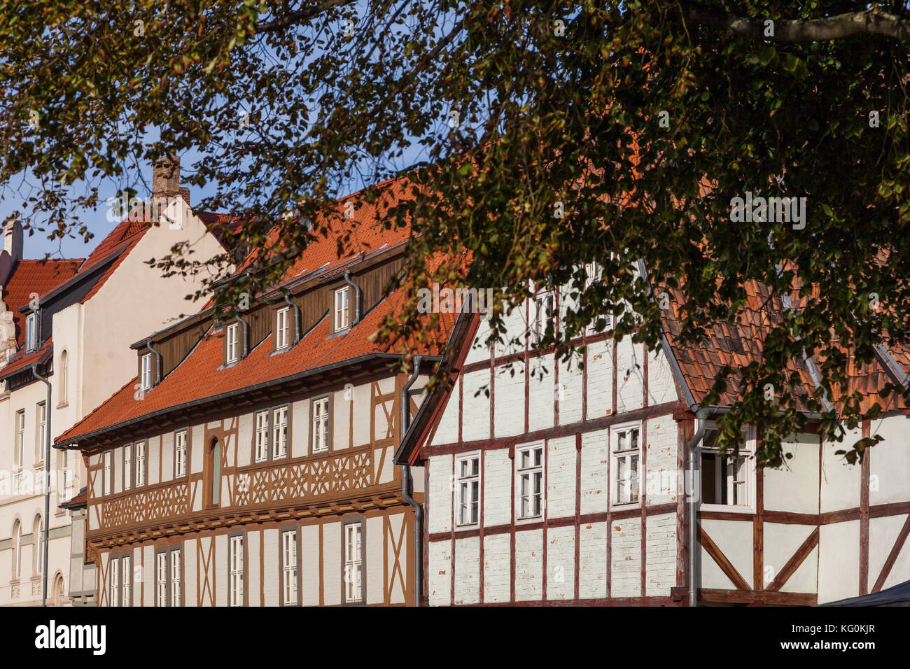 Weltkulturerbe Harz Quedlinburg Foto Stock