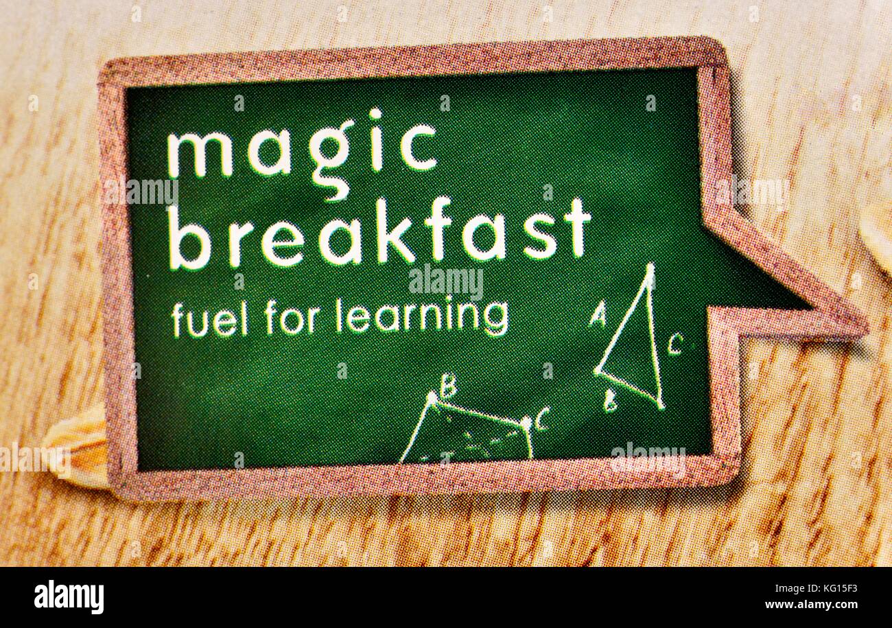 Magic colazione combustibile per imparare le OAT in modo semplice sulla commercializzazione del confezionamento del prodotto Foto Stock