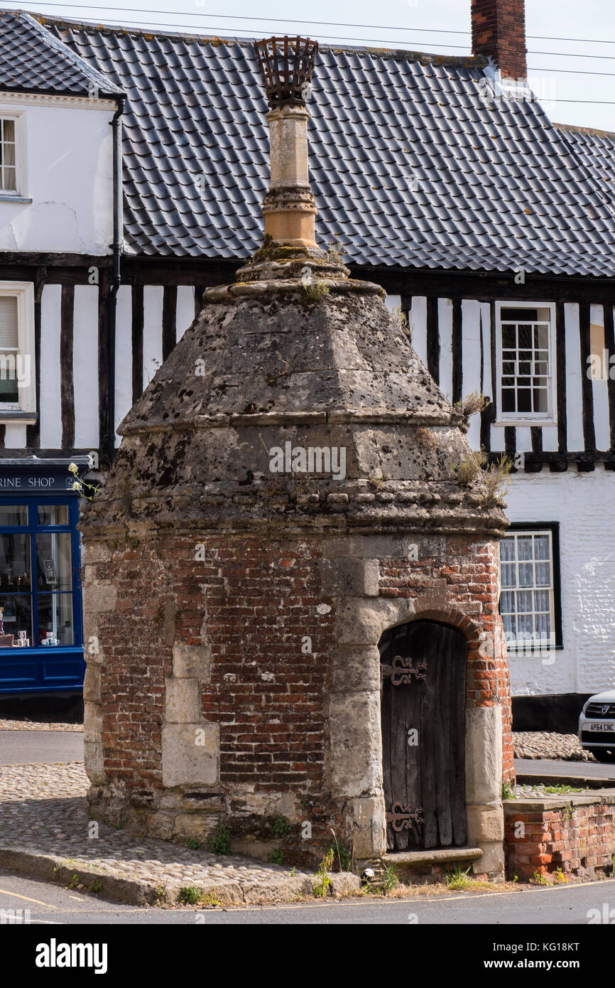 La pompa dell'acqua poco Walsingham Norfolk Inghilterra Foto Stock