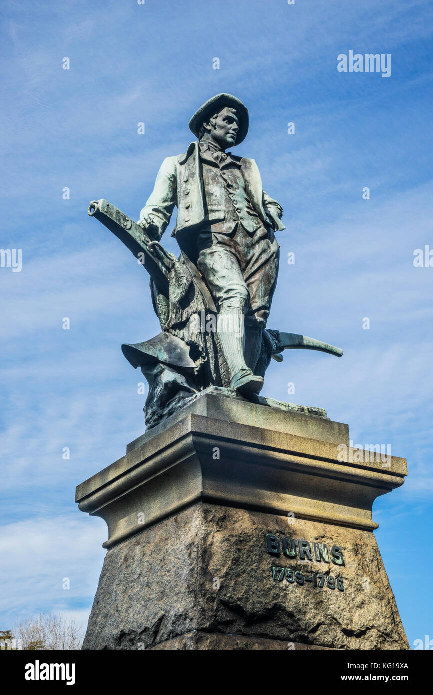 Australia, Nuovo Galles del Sud, Sydney, bronce statua monumento al poeta Scozzese Robert Burns al dominio di Sydney Foto Stock