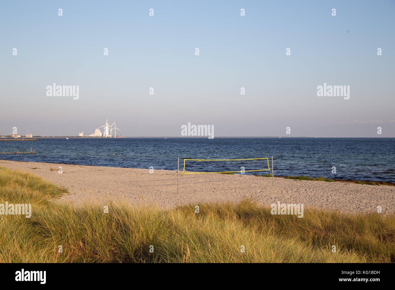 Beach volley campo Foto Stock