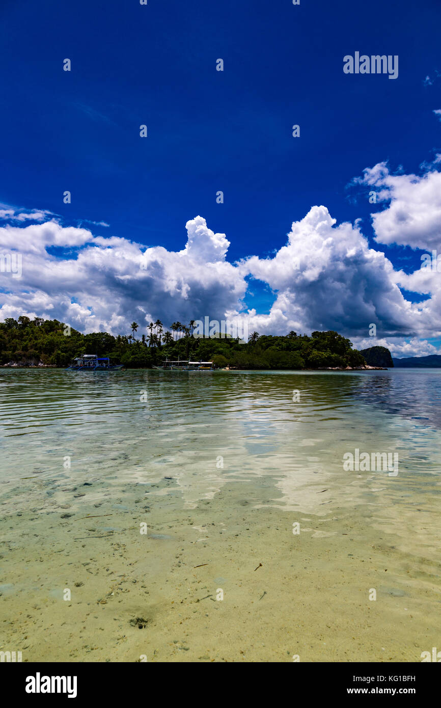 Asia filippine palawan el nido snake island, uno dei punti salienti del tour B Foto Stock