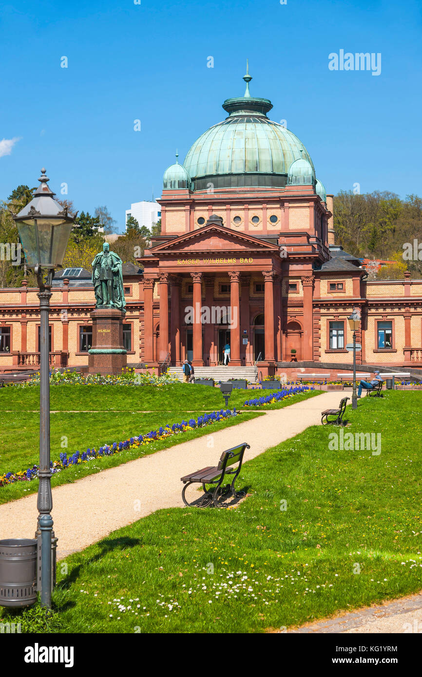Bad Homburg vor der Höhe, Hessen, Germania : Kaiser Wilhelms Bad, im Kurpark Foto Stock
