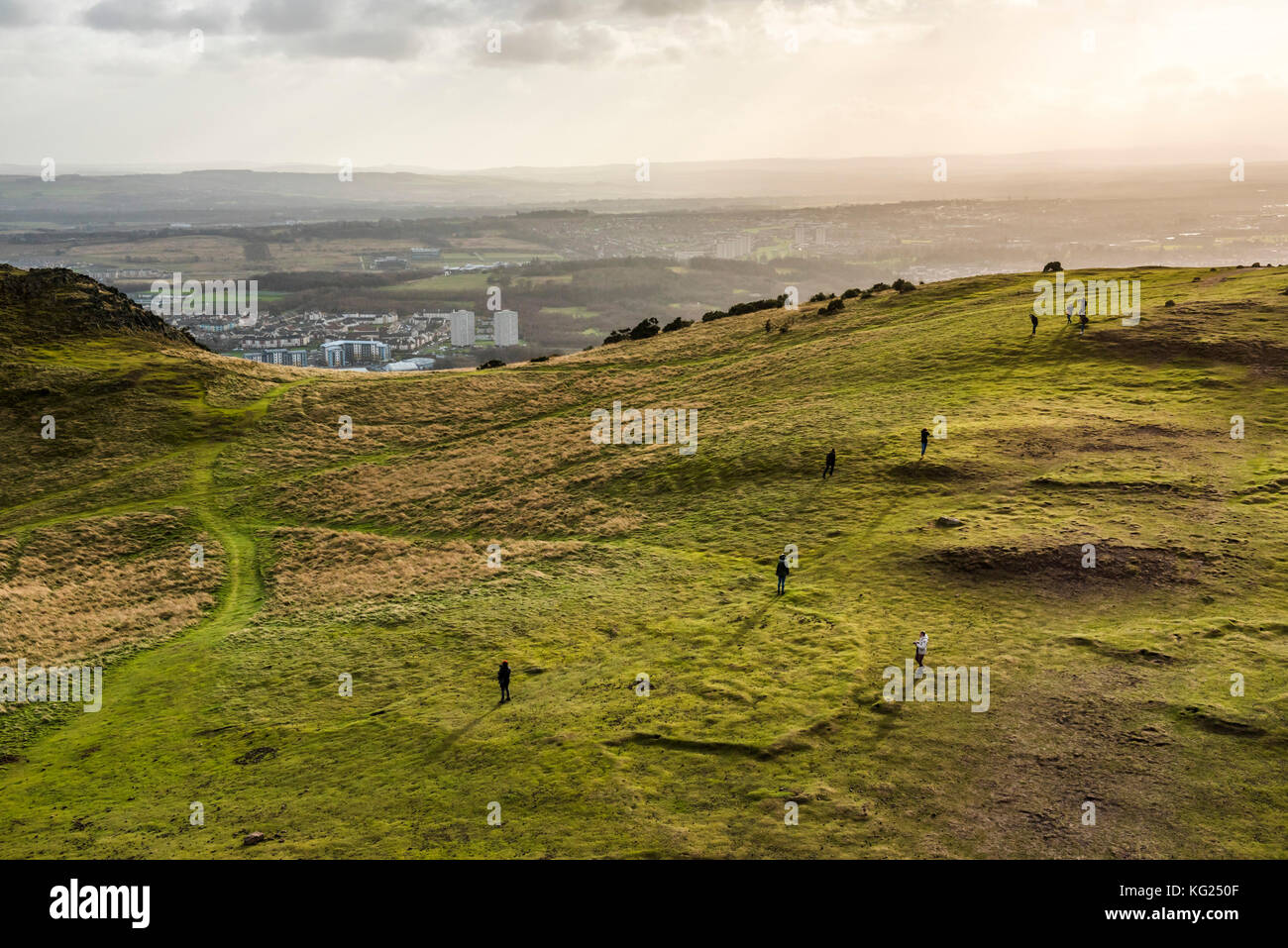 Arthur' Seat, Edimburgo, Scozia, Regno Unito, Europa Foto Stock