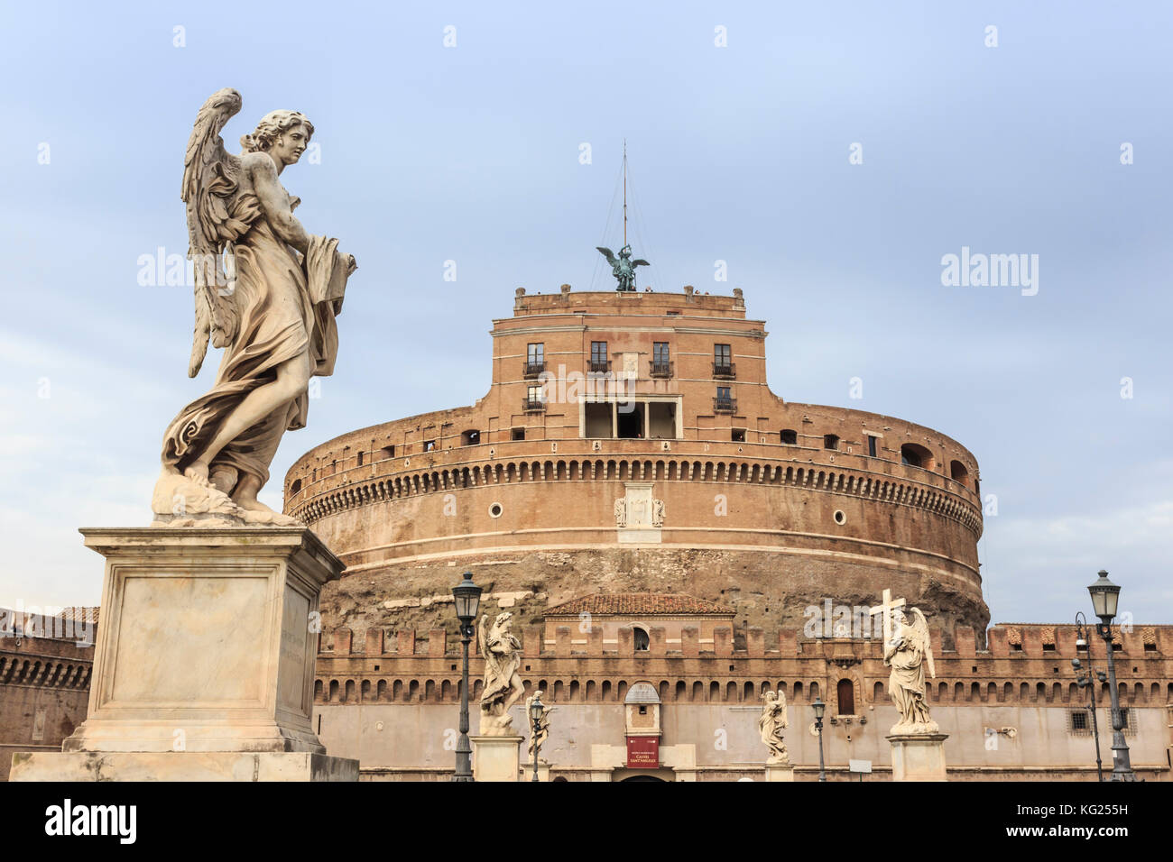 Castel Sant'Angelo, zona del Vaticano, Centro storico, Roma, Sito Patrimonio dell'Umanità dell'UNESCO, Lazio, Italia, Europa Foto Stock